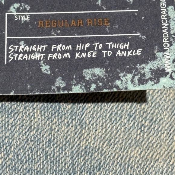 Jordan Craig Men Collins Distressed Ripped Denim Jeans 34/34 Blue Legacy Stretch - Picture 9 of 16